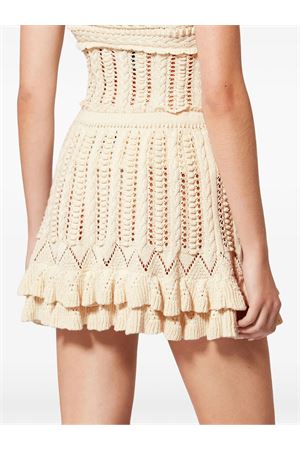 Gonna Svasata Nelle In Cotone Con Volant MARANT ÉTOILE | JU0473FAD1L04E23EC